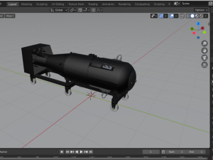 nuclear bomb little boy 3D Model