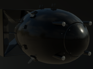 nuclear bomb fat man 3D मॉडल