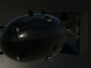 nuclear bomb fat man Modelo 3D