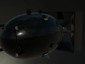 nuclear bomb fat man 3D Model