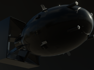 nuclear bomb fat man Modelo 3D