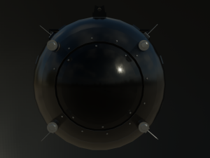 nuclear bomb fat man Modelo 3D