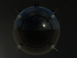 nuclear bomb fat man 3D Model