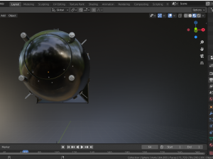 nuclear bomb fat man Modelo 3D