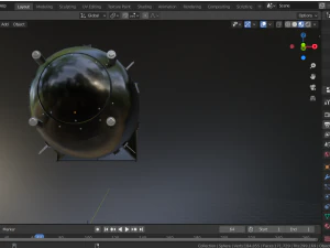 nuclear bomb fat man 3D Model