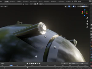 nuclear bomb fat man 3D Model