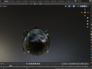 nuclear bomb fat man 3D Model