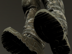 usmc shoe Model 3D