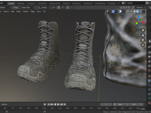 usmc shoe Model 3D