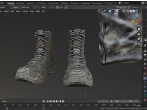 usmc shoe Model 3D