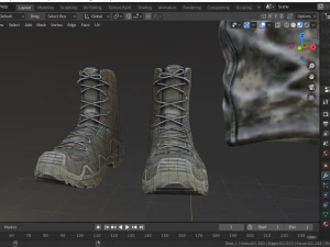 यूएसएमसी जूता 3D मॉडल