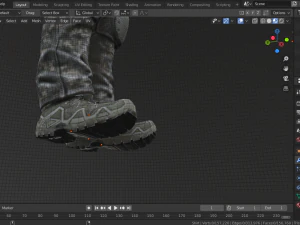 यूएसएमसी जूता 3D मॉडल