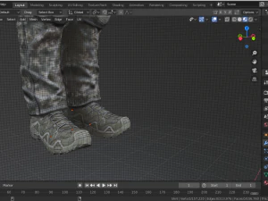 यूएसएमसी जूता 3D मॉडल