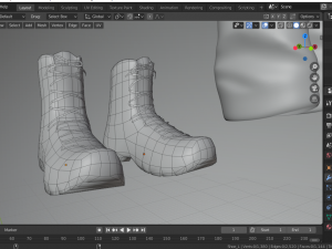 usmc shoe Model 3D