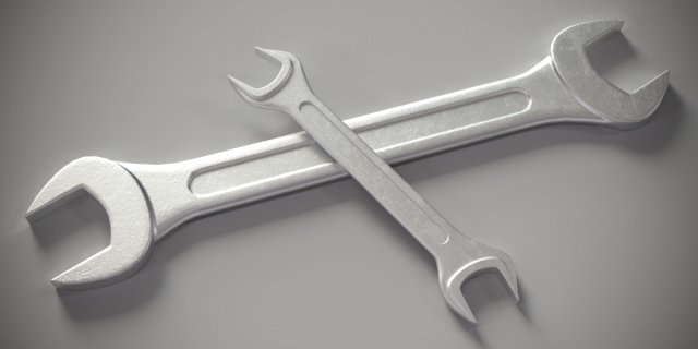 spanner Model 3D .c4d .max .obj .3ds .fbx .stl .blend 