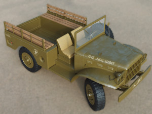 dodge wc 51 3D मॉडल