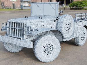 dodge wc 51 3D मॉडल
