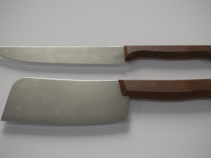 kitchen knifes 3D मॉडल