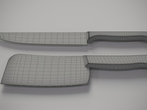 kitchen knifes 3D मॉडल