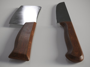 kitchen knifes 3D मॉडल