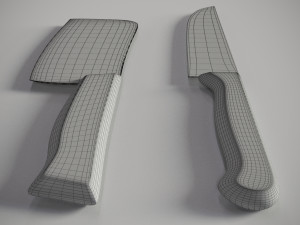 kitchen knifes 3D मॉडल