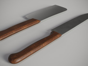 kitchen knifes 3D मॉडल