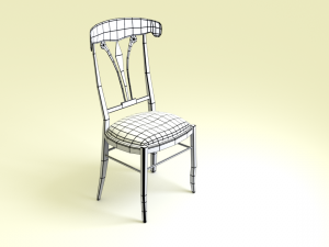 chair1 for cafe 3D Model