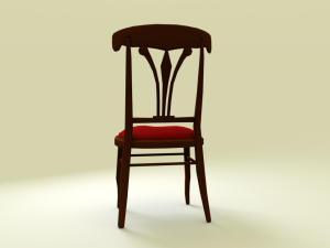 chair1 for cafe 3D Model