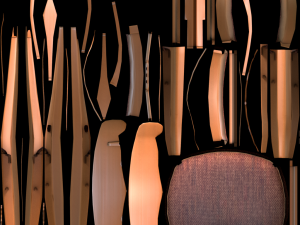 chair1 for cafe 3D Model