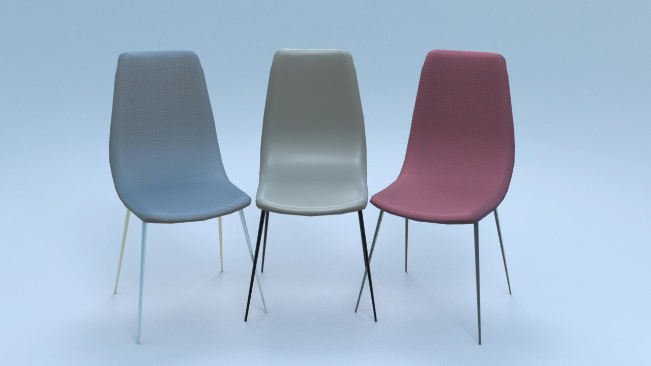 chair2 for cafe 3D Model .c4d .max .obj .3ds .fbx .stl .blend 