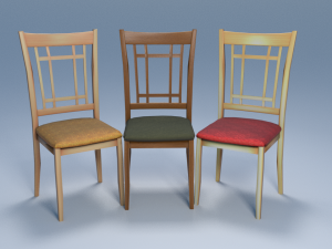 chair3 for cafe 3D मॉडल