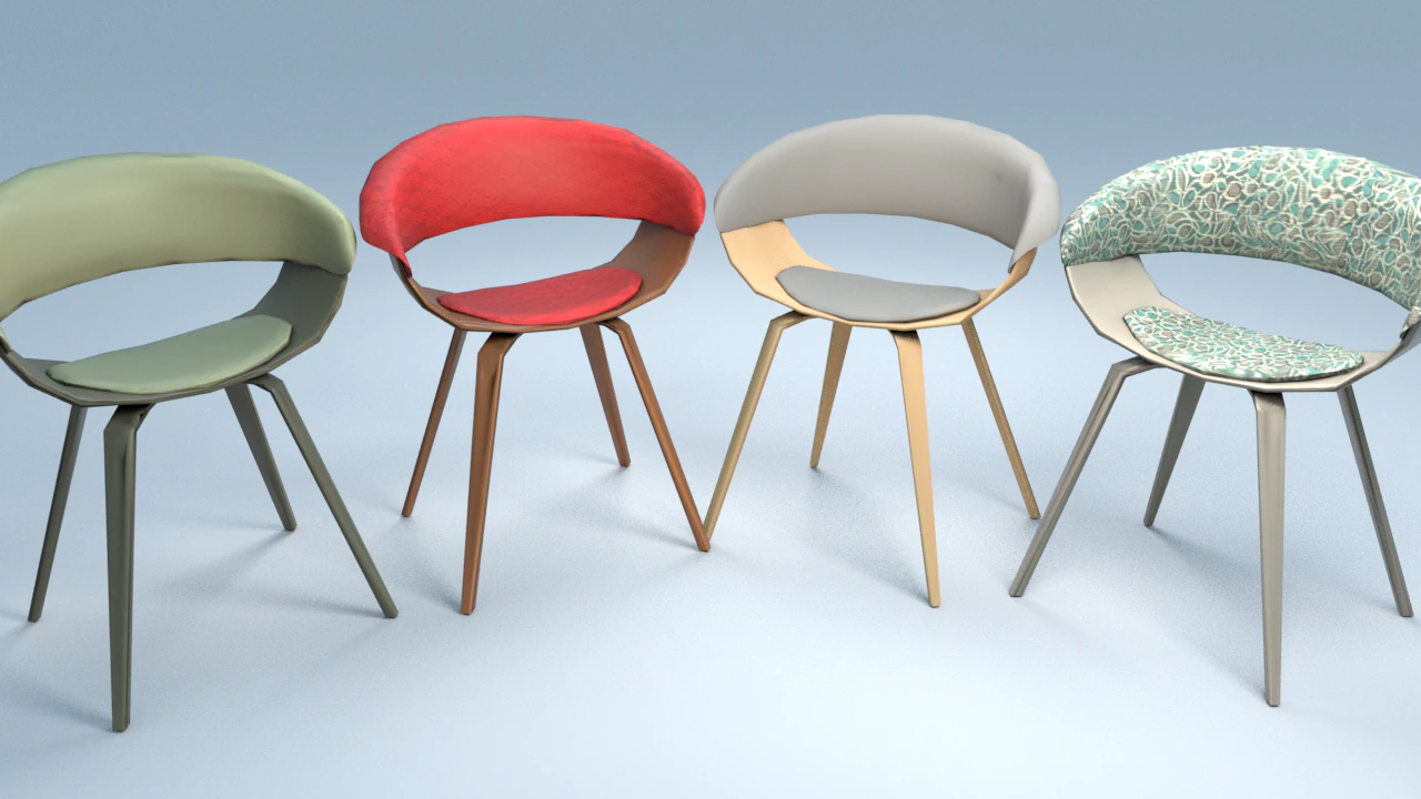 chair6 for cafe 3D Model .c4d .max .obj .3ds .fbx .stl .blend 