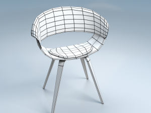 chair6 for cafe 3D 모델