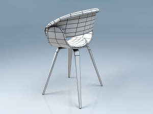 chair6 for cafe 3D 모델