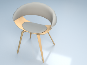chair6 for cafe 3D 모델