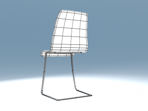 chair7 for cafe Model 3D