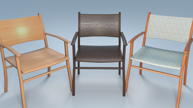 chair8 for cafe 3D Модель .c4d .max .obj .3ds .fbx .stl .blend 