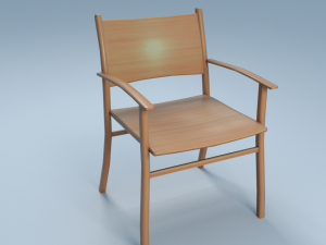 chair8 for cafe 3D Модель