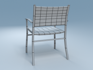 chair8 for cafe 3D Модель