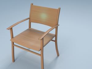 chair8 for cafe 3D Модель
