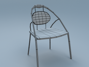 chair9 for cafe 3D Model