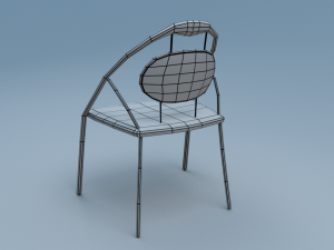 chair9 for cafe 3D Model