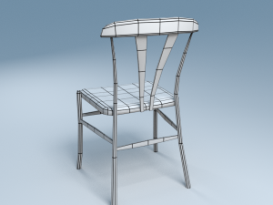 chair10 for cafe 3D मॉडल