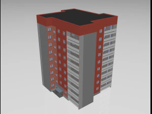 3ds max 住宅建築プロジェクト 121-60-25 ソ連 3Dモデル
