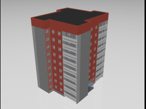 3ds max residential building project 121-60-25 soviet union 3D मॉडल