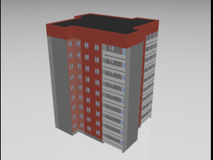 3ds max residential building project 121-60-25 soviet union 3D मॉडल