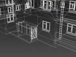 3ds max residential building project 121-60-25 soviet union 3D Model