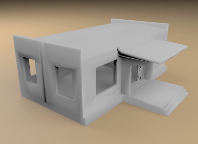 3ds max abandoned boat station 3D 모델 .c4d .max .obj .3ds .fbx .stl .blend 