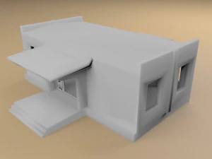 3ds max abandoned boat station 3D Model