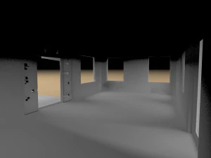 3ds max abandoned boat station 3D Model